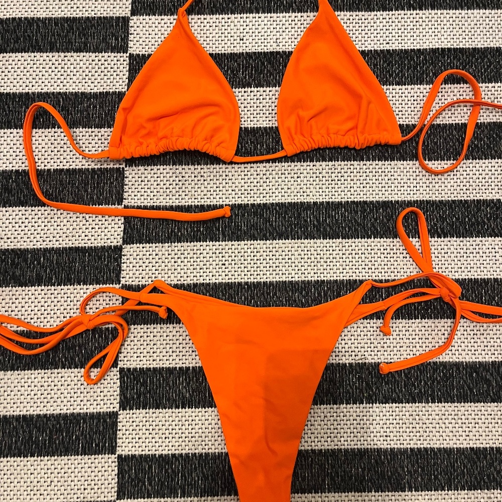 Orange Bikini Two Piece Swimsuit New Never Been Worn